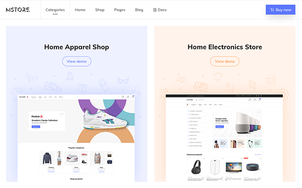 MStore - Modern E-Commerce Template