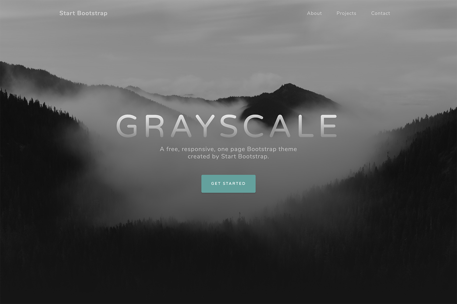 Grayscale StartBootstrap