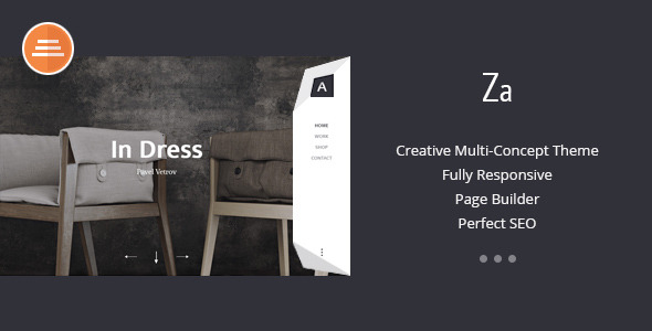  Za - Creative Fashion Portfolio WordPress Theme 